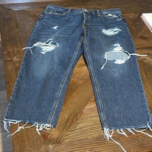 Old Navy Straight Leg Jeans in Dark Blue